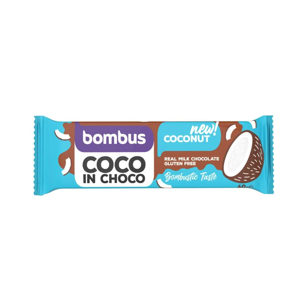 Bombus Kokosová tyčinka v čokoládě - kokos