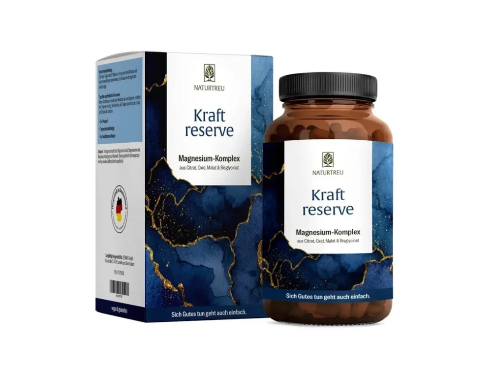 Naturtreu Kraft Reserve magnesium komplex, 180 vegan kapslí