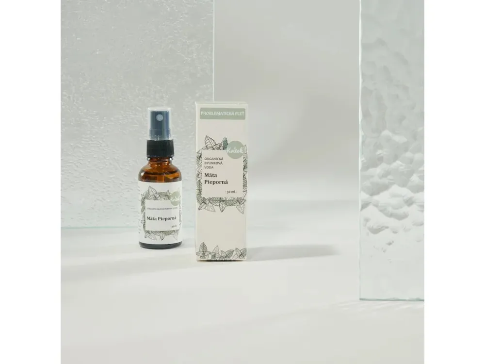Kvitok Bylinková voda - máta peprná BIO (100 ml)