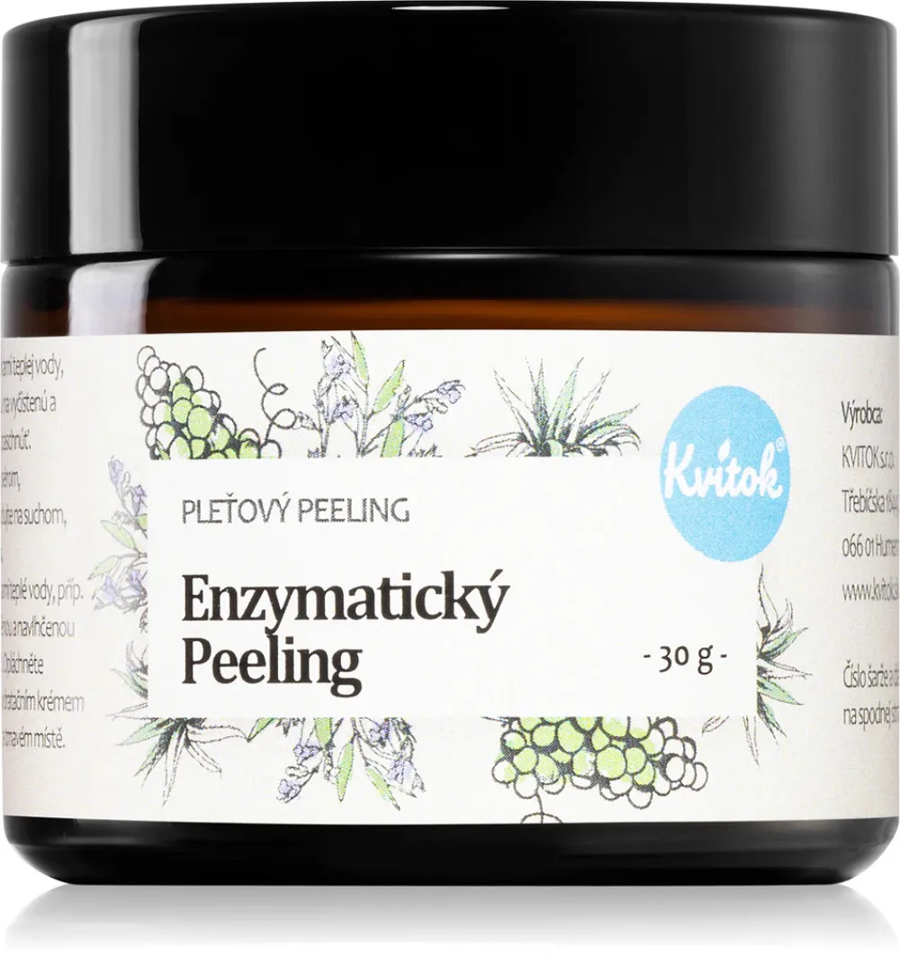 Kvitok Enzymatický peeling pro všechny typy pleti (30 ml) - vyhovuje i citlivé pokožce