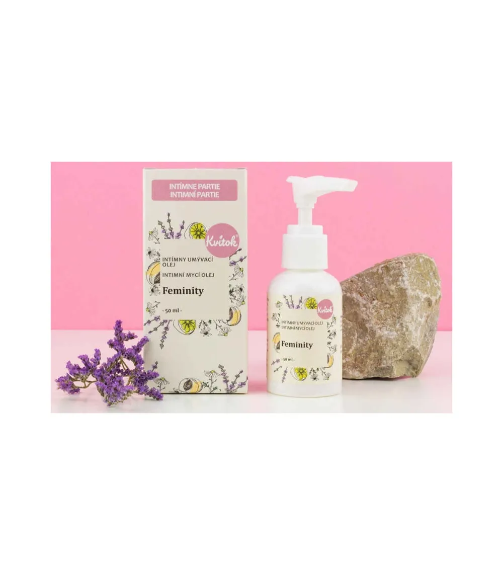 Kvitok Intimní mycí emulze Feminity (50 ml) - respektuje ph intimních partií