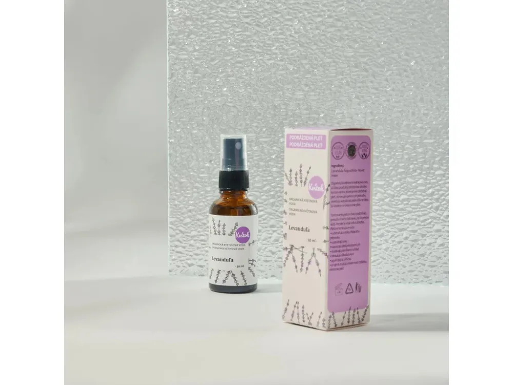 Kvitok Květová voda s rozprašovačem - levandule BIO (30 ml) - harmonizuje a zklidní