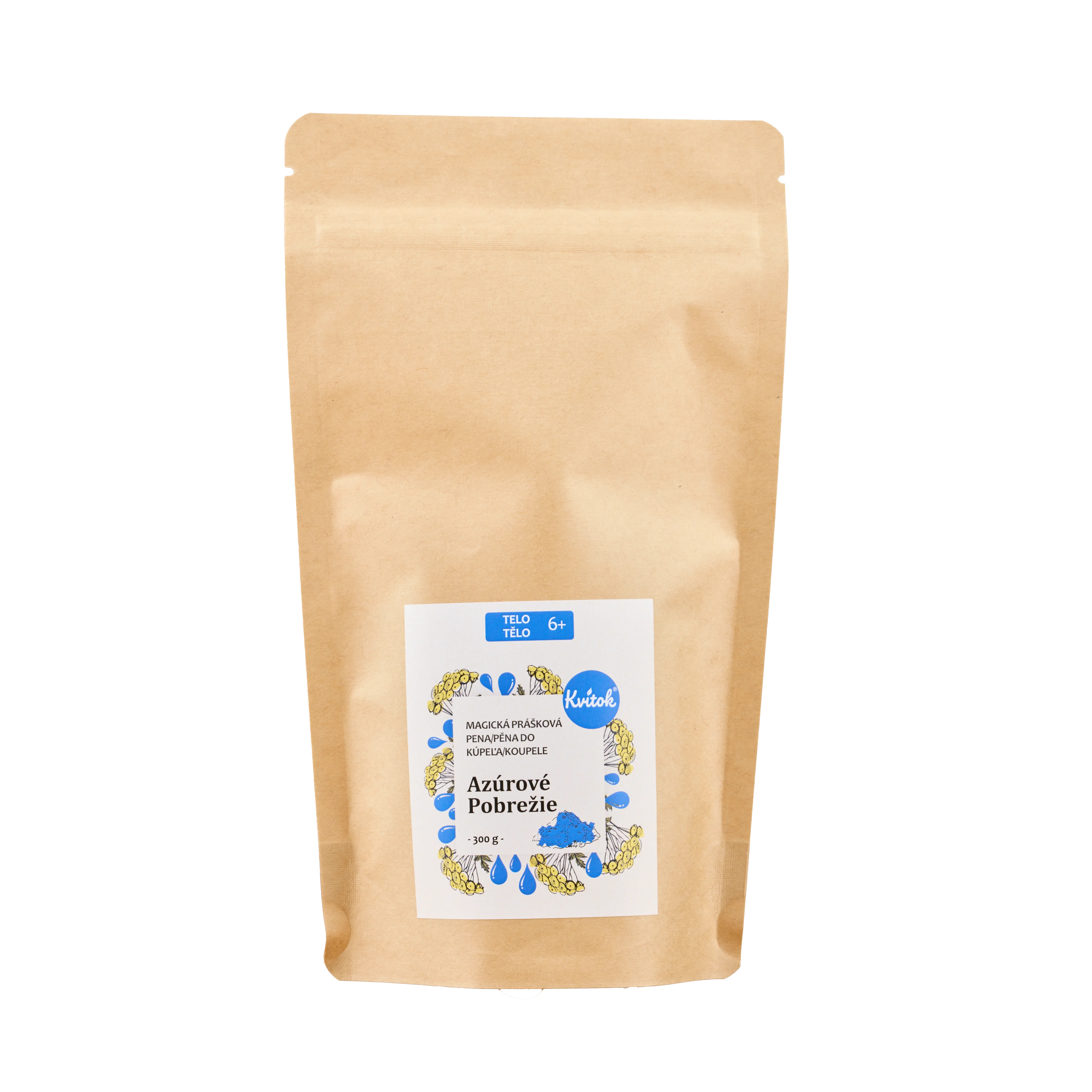 Kvitok Magická pěna do koupele Azurové pobřeží 60 g - krásně pění