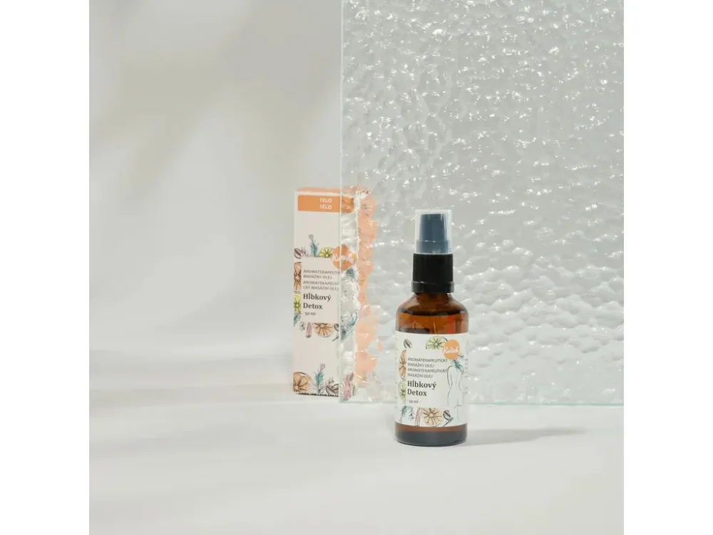 Kvitok Masážní olej proti celulitidě Hloubkový detox (50 ml) - aktivuje mikrocirkulaci lymfy
