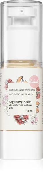 Kvitok Noční arganový krém pro zralou pleť 30+ (30 ml) - zpomaluje stárnutí pleti