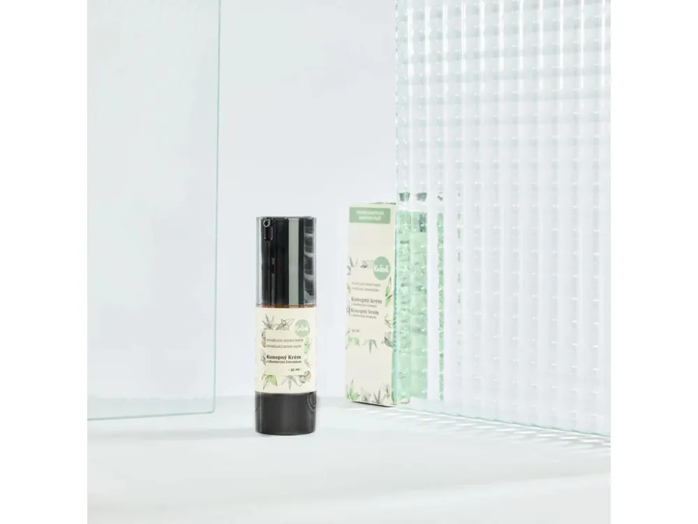 Kvitok Noční konopný krém pro mastnou pleť (30 ml) - eliminuje tvorbu akné