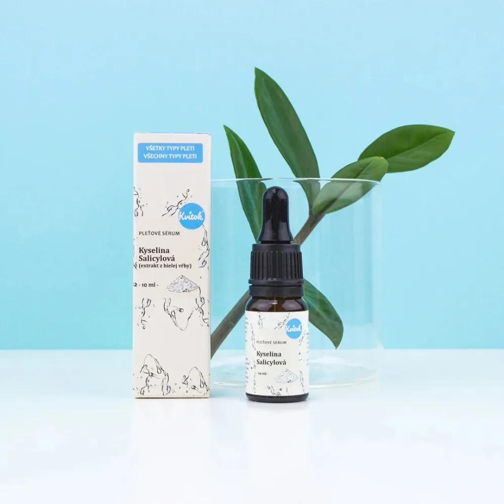 Kvitok Pleťové sérum - Kyselina salicylová (10 ml) - pomůže problematické pleti
