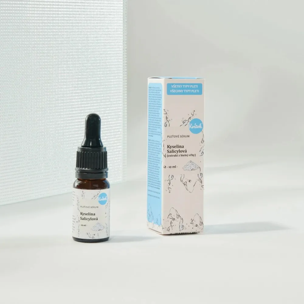 Kvitok Pleťové sérum - Kyselina salicylová (10 ml) - pomůže problematické pleti