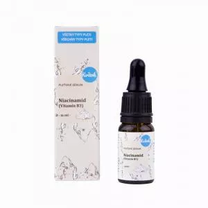 Kvitok Pleťové sérum - Niacinamid (vitamin B3) (10 ml) - pro aknózní, citlivou i zralou pleť