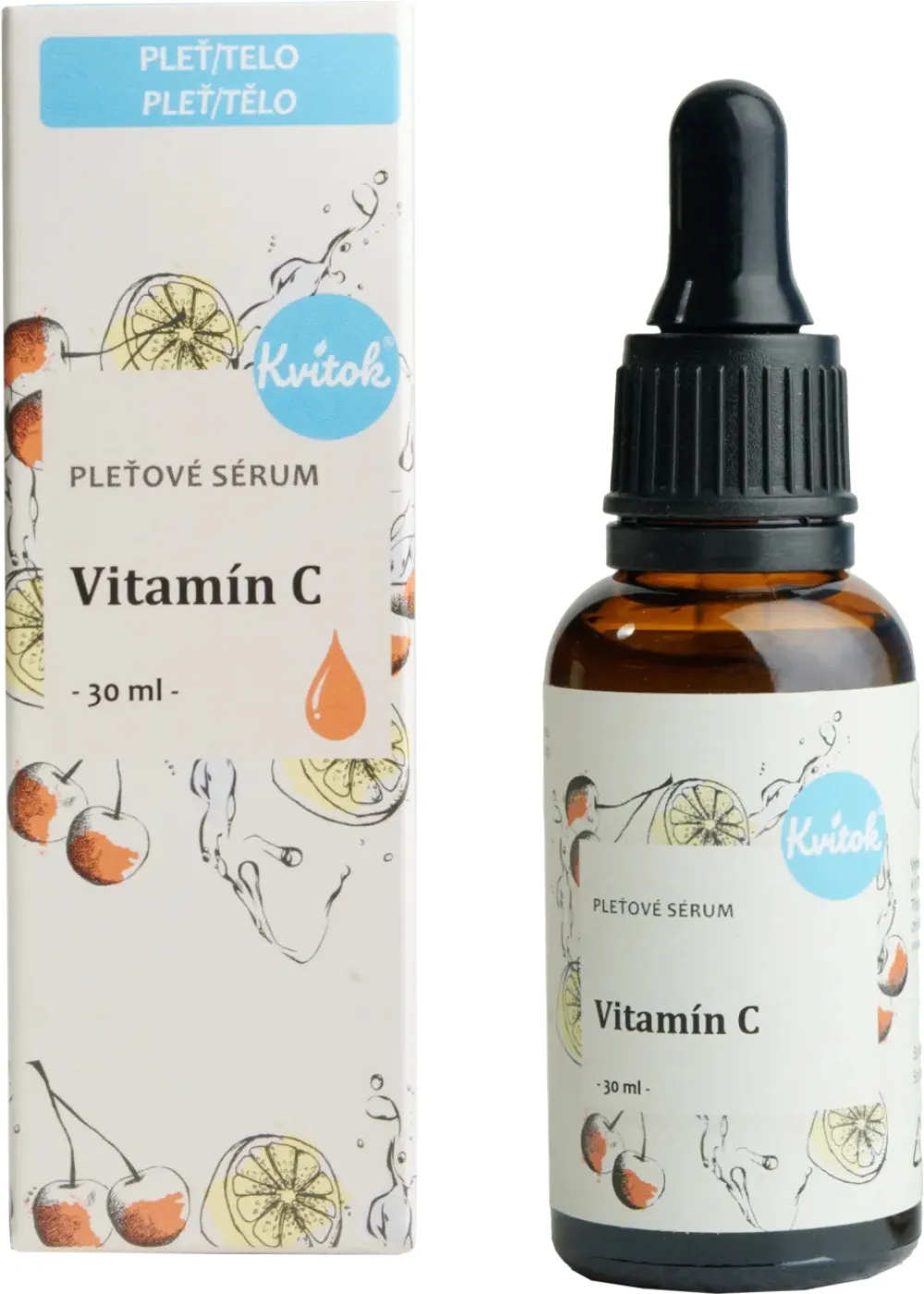 Kvitok Pleťové sérum - Vitamin C (30 ml) - anti-aging účinky