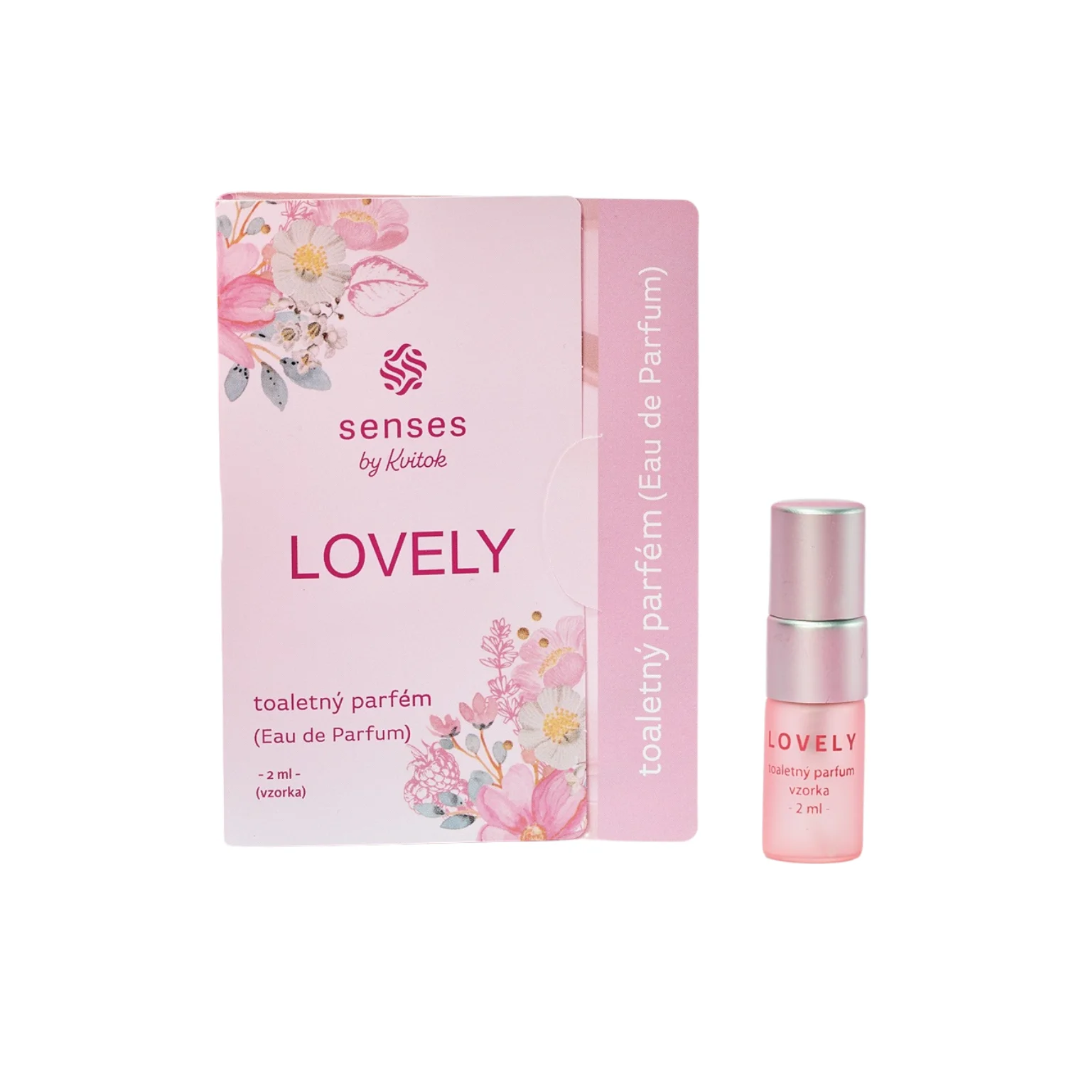 Kvitok Senses Toaletní parfém Lovely - vzorek (2 ml) - s vůní růže, vanilky a citrusů