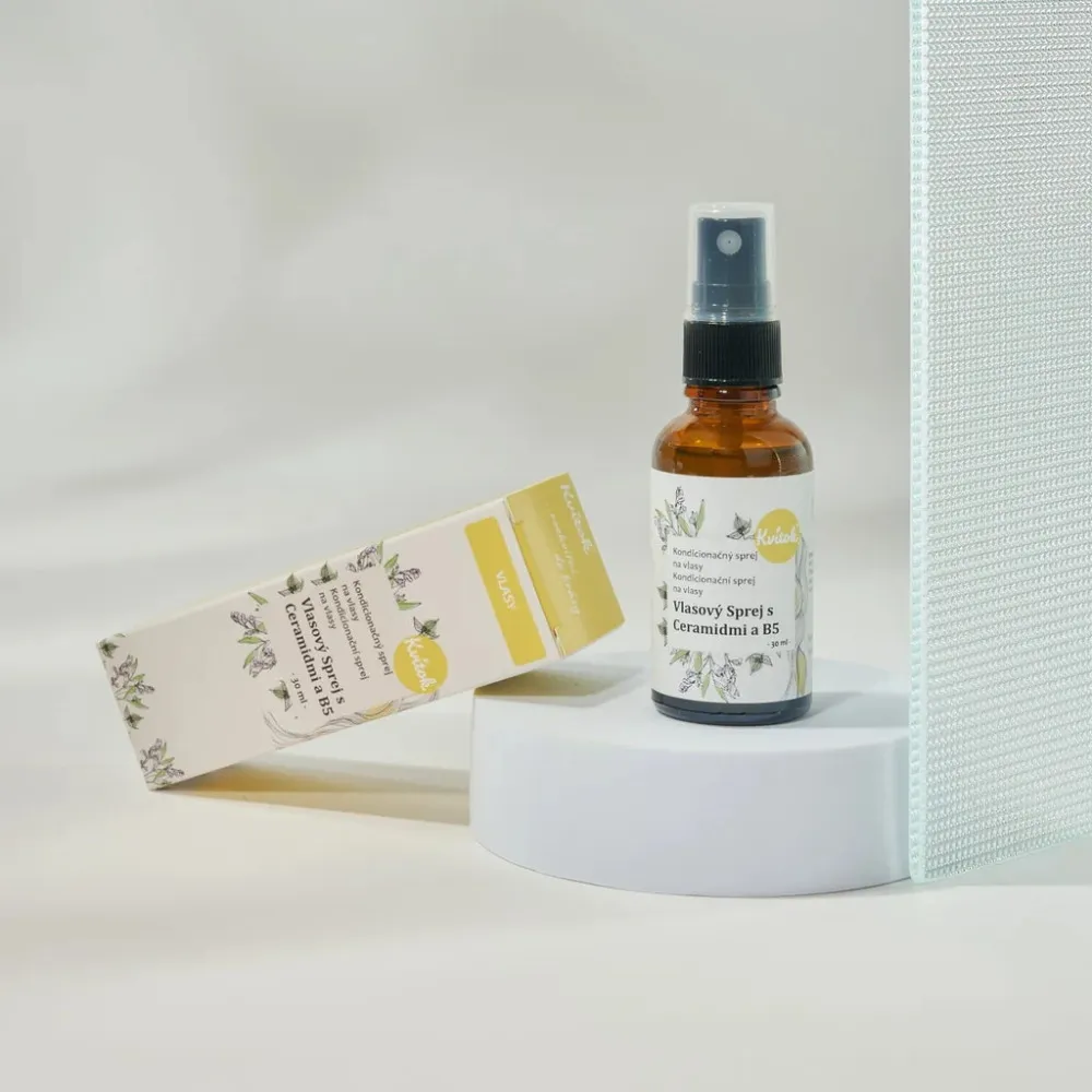 Kvitok Sprej na rozčesání a ochranu vlasů (30 ml) - s ceramidy a provitaminem b5