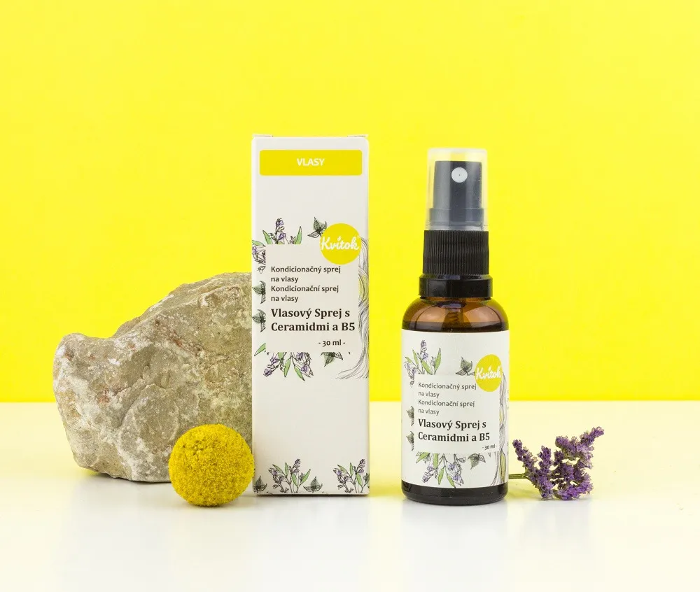 Kvitok Sprej na rozčesání a ochranu vlasů (30 ml) - s ceramidy a provitaminem b5