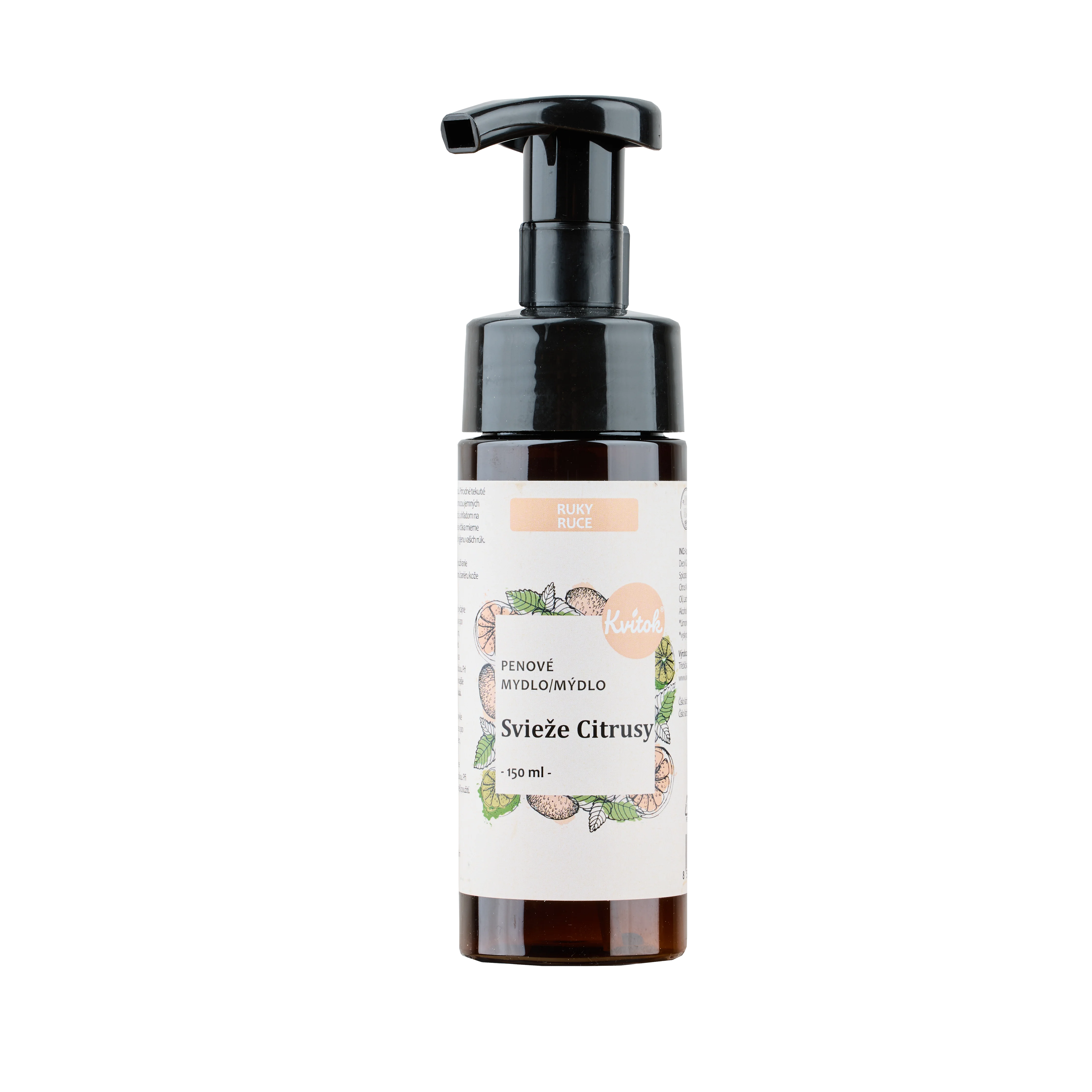 Kvitok Tekuté pěnové mýdlo Svěží citrusy (150 ml) - s krásnou svěží vůní