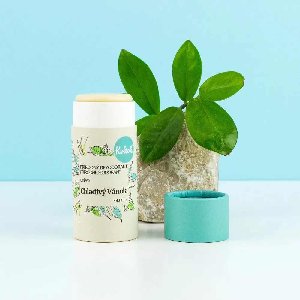 Kvitok Tuhý deodorant Chladivý vánek (42 ml) - účinný až 24 hodin