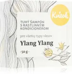 Kvitok Tuhý šampon s kondicionérem pro světlé vlasy Ylang Ylang XXL (50 g) - krásně pění