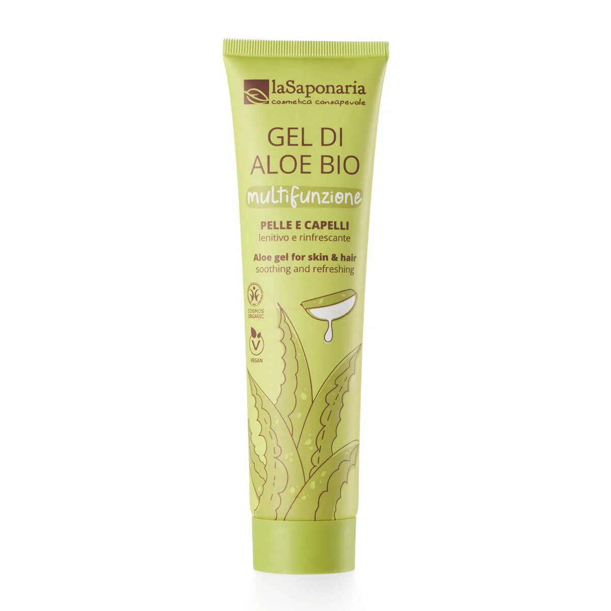 laSaponaria Aloe vera gel na tělo a vlasy BIO (150 ml) - univerzální pomocník