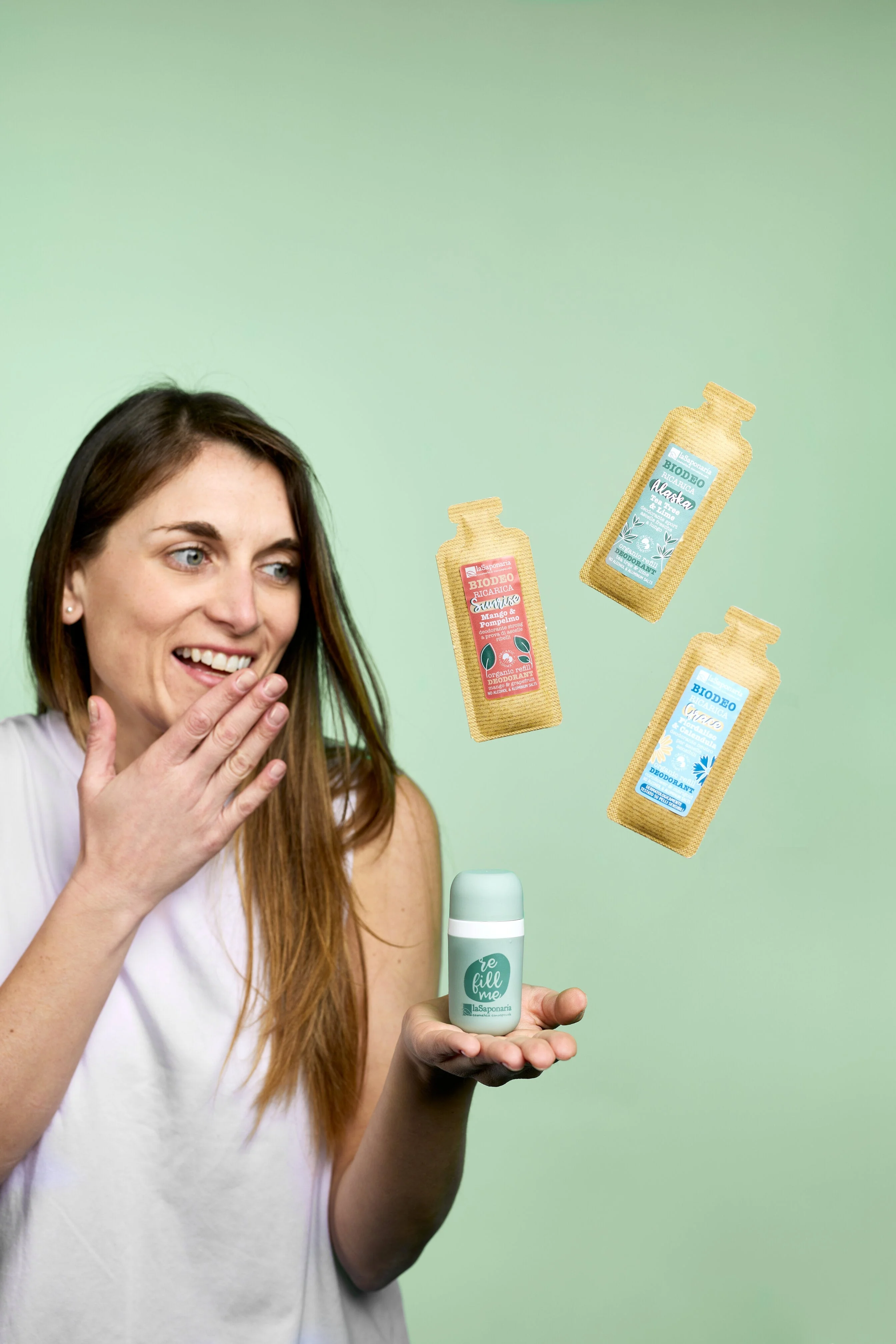 laSaponaria Aplikátor na roll-on deodorant - znovuplnitelný - udržitelné řešení
