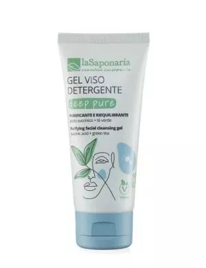 laSaponaria Čisticí gel na obličej Deep Pure BIO (100 ml) - vyhovuje smíšené i mastné pleti