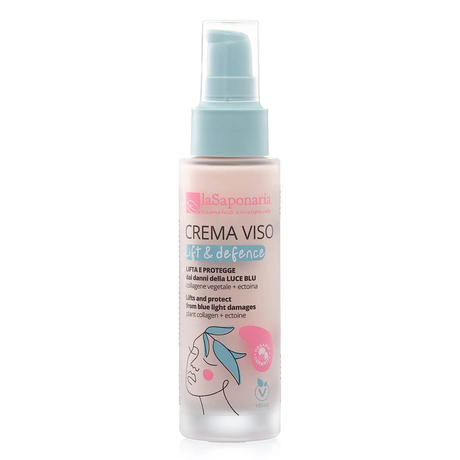 laSaponaria Denní pleťový krém Lift & Defence pro zralou pleť BIO (50 ml) - s rostlinným kolagenem a ectoinem