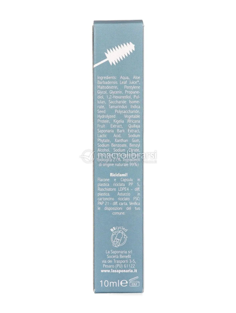 laSaponaria Gel na úpravu obočí s Phyto-keratinem BIO - transparentní (10 ml) - zafixuje tvar obočí