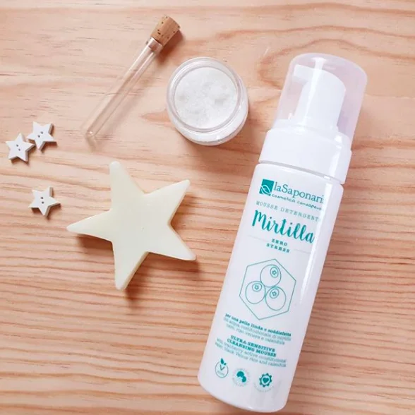laSaponaria Čisticí pěna extra jemná pro citlivou pleť BIO 50 ml