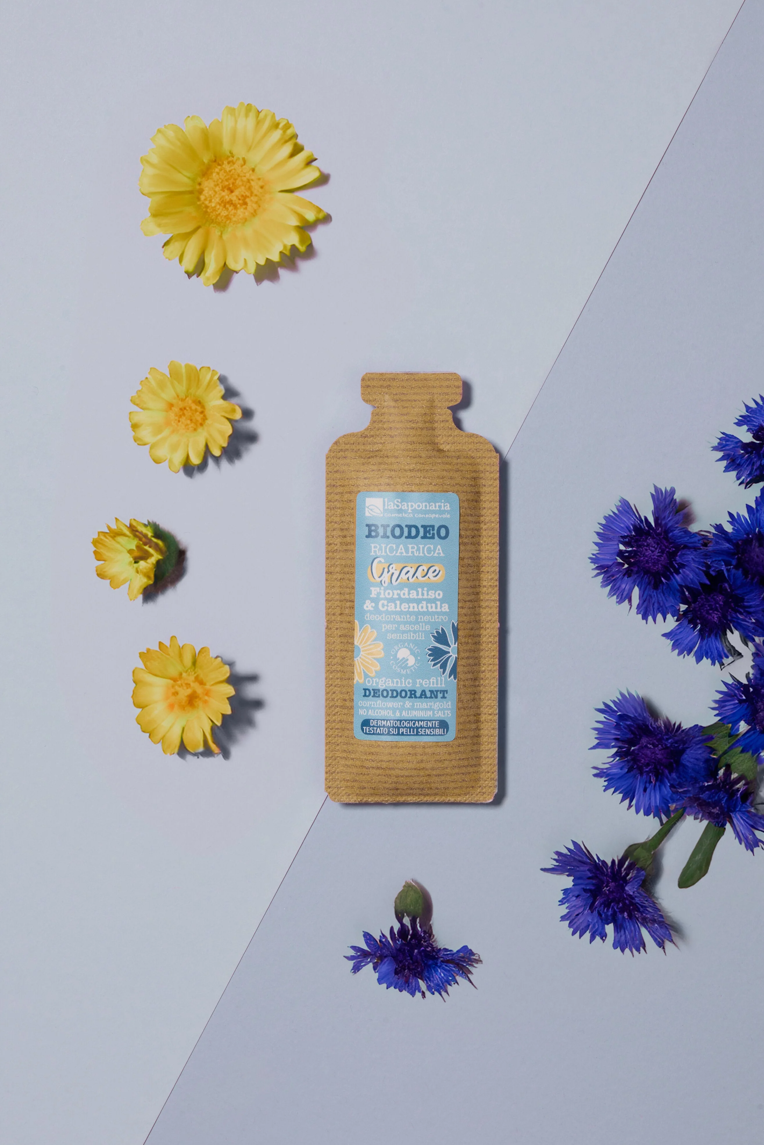 laSaponaria Náplň do roll-on deodorantu Grace - bez vůně BIO (40 ml) - pro citlivou pleť