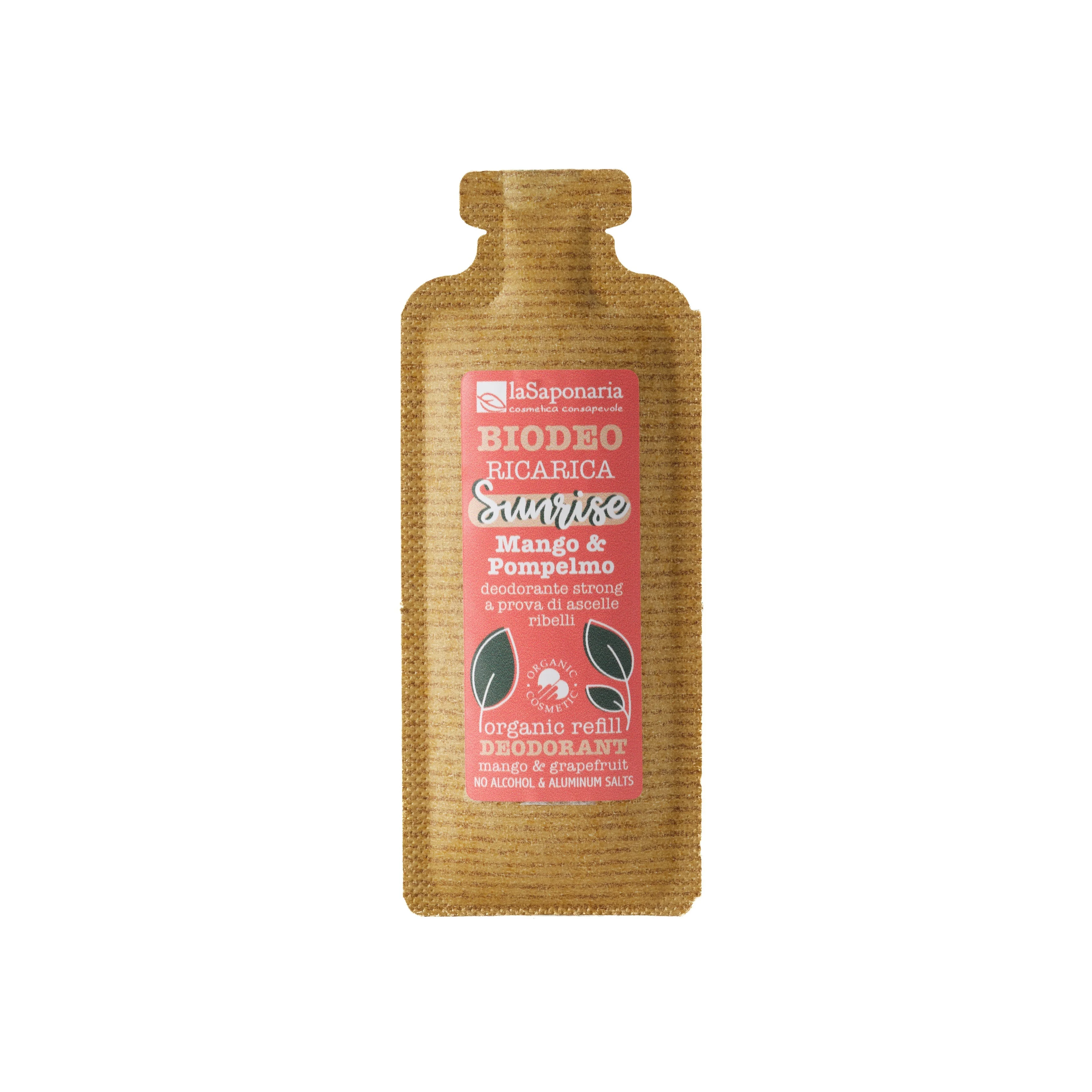 laSaponaria Náplň do roll-on deodorantu Sunrise - Mango & Grapefruit BIO (40 ml) - tropická vůně
