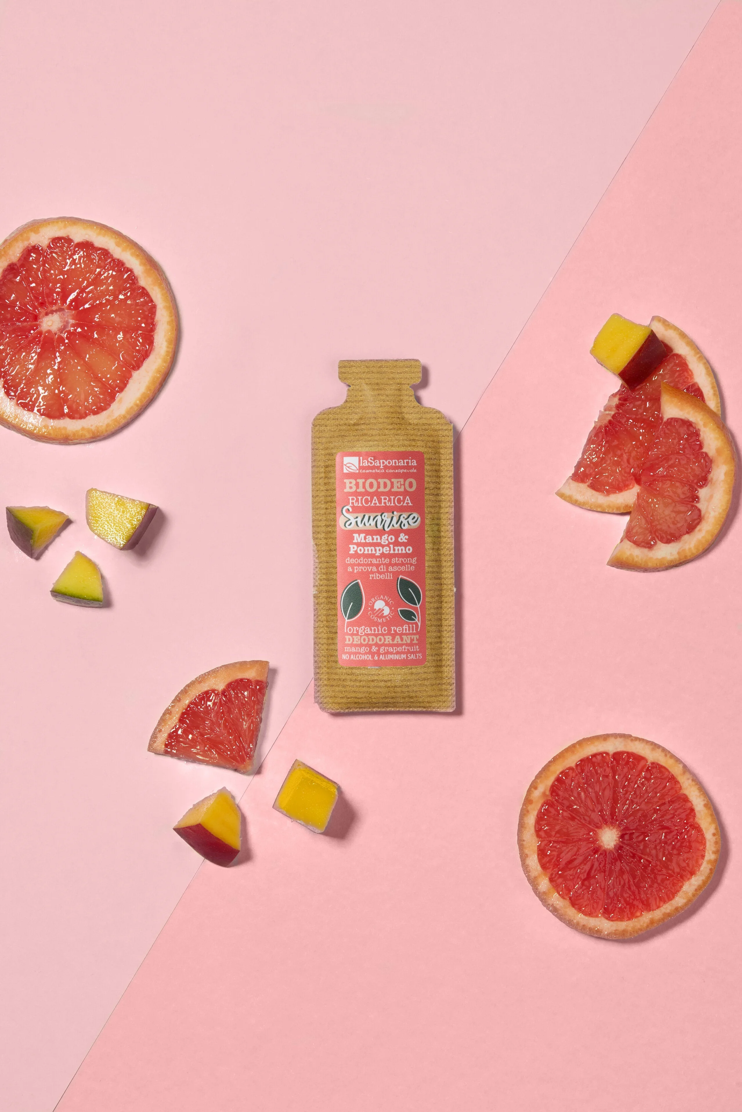 laSaponaria Náplň do roll-on deodorantu Sunrise - Mango & Grapefruit BIO (40 ml) - tropická vůně