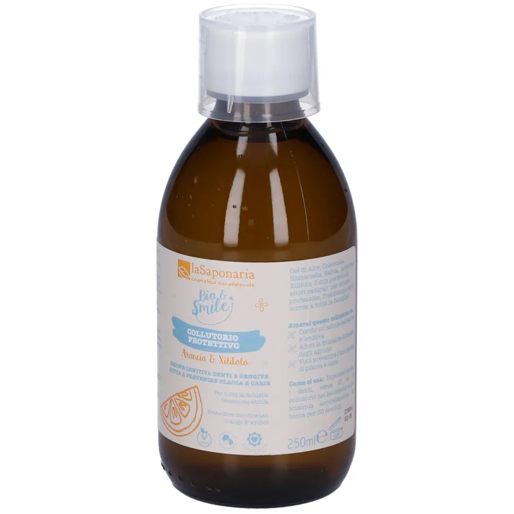 laSaponaria Ochranná ústní voda s pomerančem a xylitolem BIO (250 ml)