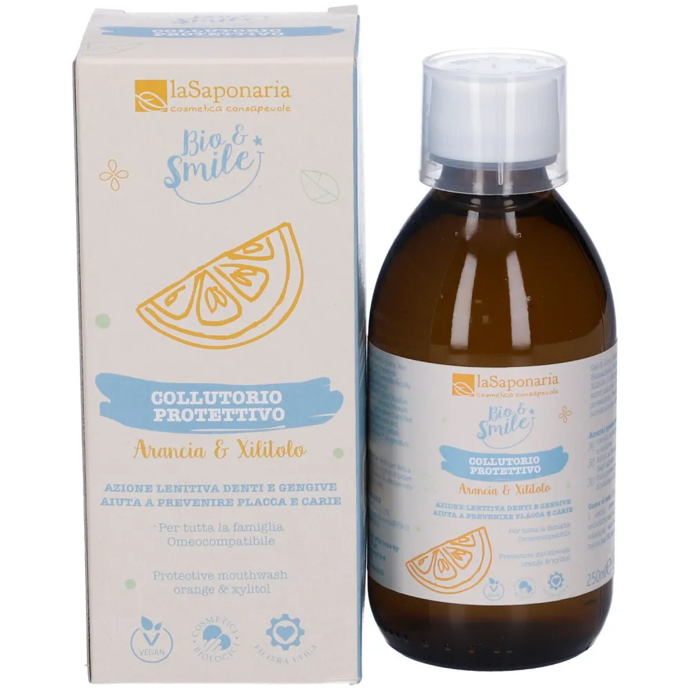 laSaponaria Ochranná ústní voda s pomerančem a xylitolem BIO (250 ml)