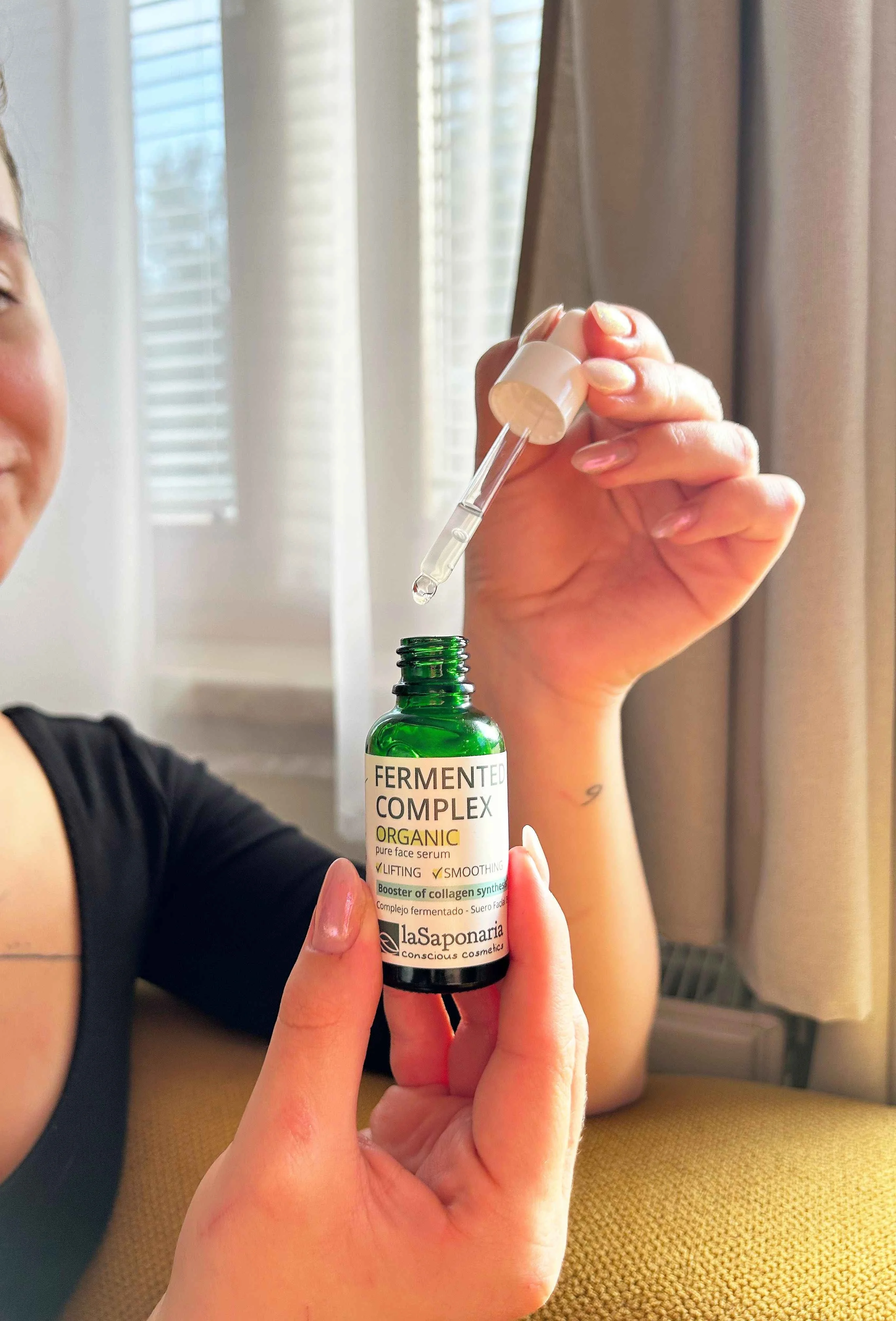laSaponaria Pleťové sérum - Fermentovaný komplex BIO (30 ml) - pro pružnější, zářivější a hladší pleť