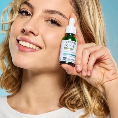 laSaponaria Pleťové sérum - Fermentovaný komplex BIO (30 ml) - pro pružnější, zářivější a hladší pleť