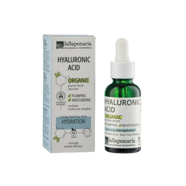 laSaponaria Pleťové sérum - Kyselina hyaluronová BIO (30 ml) - hydratuje a zpevňuje pleť
