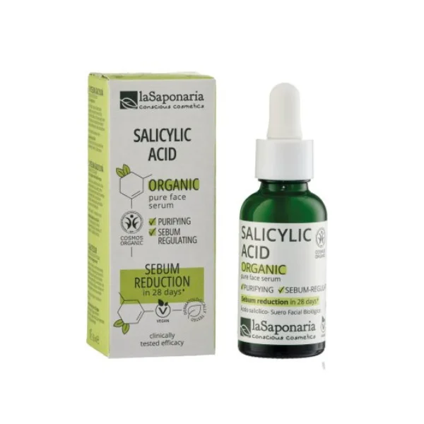laSaponaria Pleťové sérum - Kyselina salicylová BIO (30 ml) - pro pleť se sklony k akné