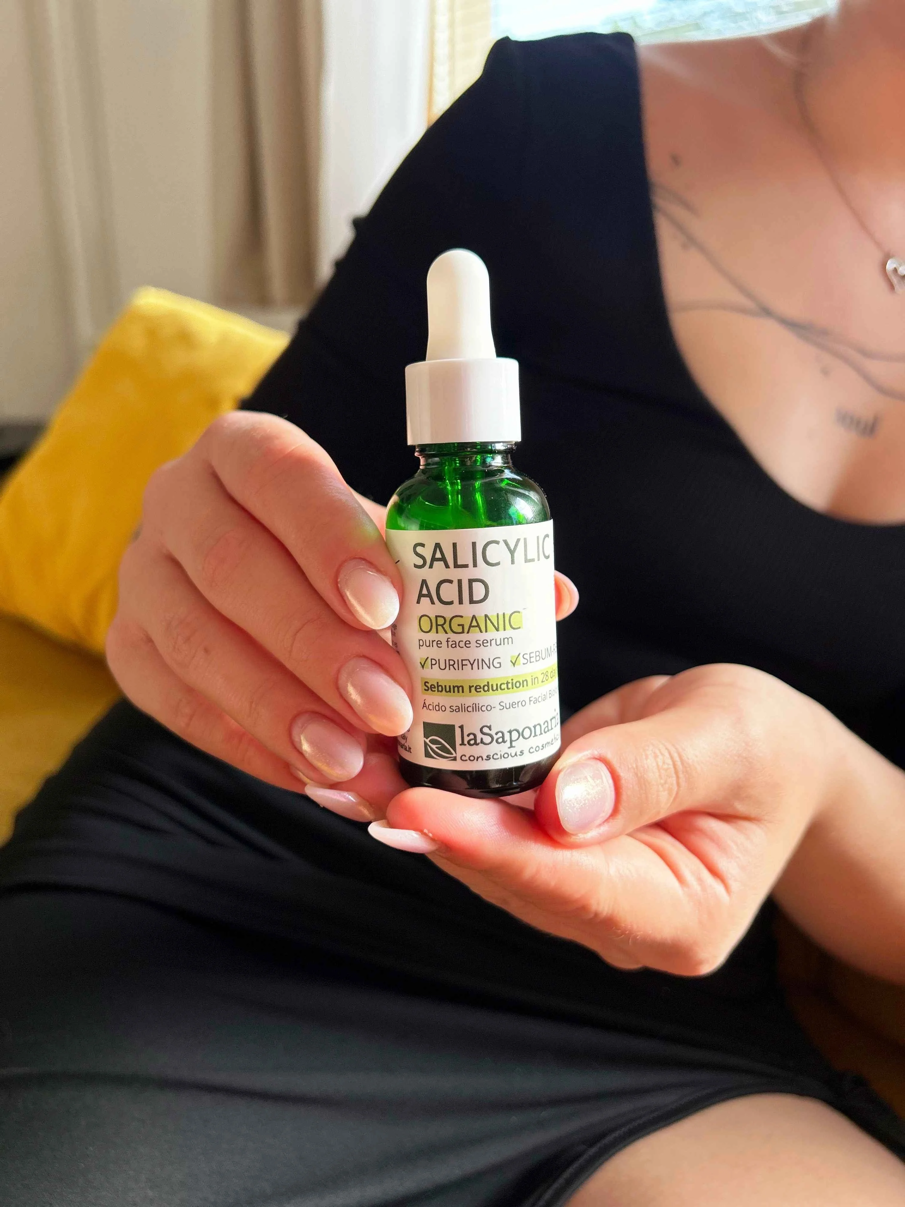 laSaponaria Pleťové sérum - Kyselina salicylová BIO (30 ml) - pro pleť se sklony k akné