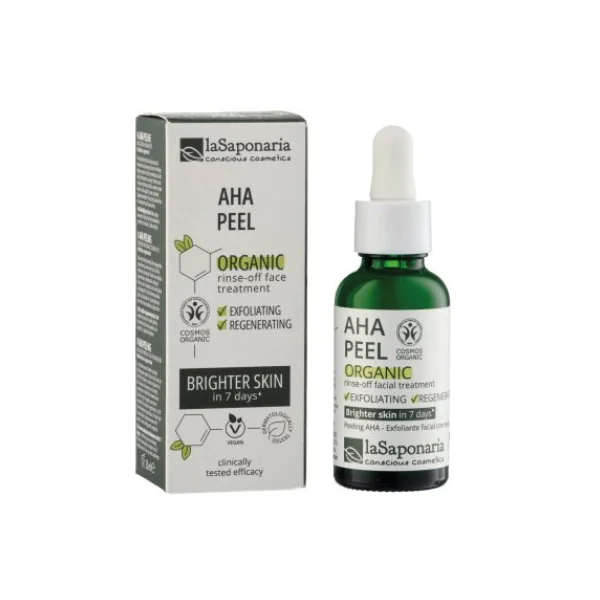 laSaponaria Pleťový AHA peeling BIO (30 ml) - vhodný i pro citlivou pleť