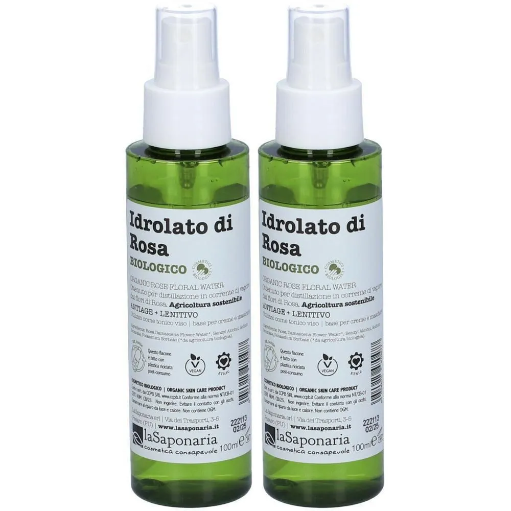 laSaponaria Růžová květová voda BIO (100 ml)