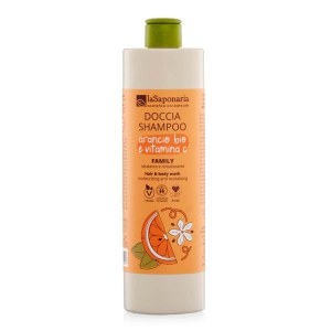 Sprchový gel a šampon 2v1 s BIO pomerančem a vit. C pro celou rodinu 500 ml - se sladkou a povzbuzující vůní