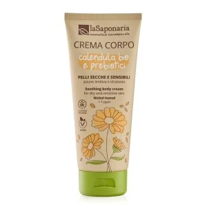 laSaponaria Tělový krém s BIO měsíčkem a prebiotiky pro citlivou pleť (200 ml) - vyživuje, zklidňuje a hydratuje