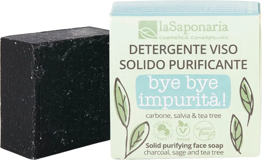 laSaponaria Tuhé čisticí pleťové mýdlo pro mastnou a smíšenou pleť BIO (70 g)