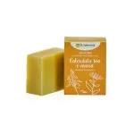 laSaponaria Tuhé olivové mýdlo BIO - Měsíček a oves (100 g) - vhodné na tělo i na obličej