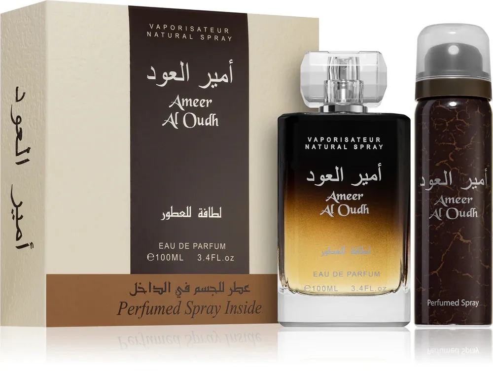 Ameer Al Oudh dárková sada unisex parfémovaná voda 100 ml + deodorant 50 ml