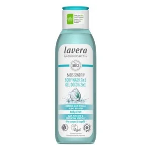 Lavera Basis Sensitive Sprchový gel na tělo a vlasy 2v1 250 ml - i pro citlivou pokožku