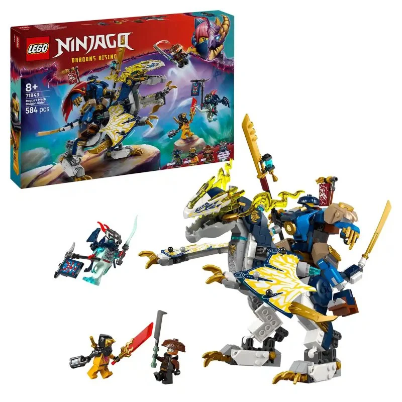 NINJAGO® 71843 Rogue a robotický dračí jezdec