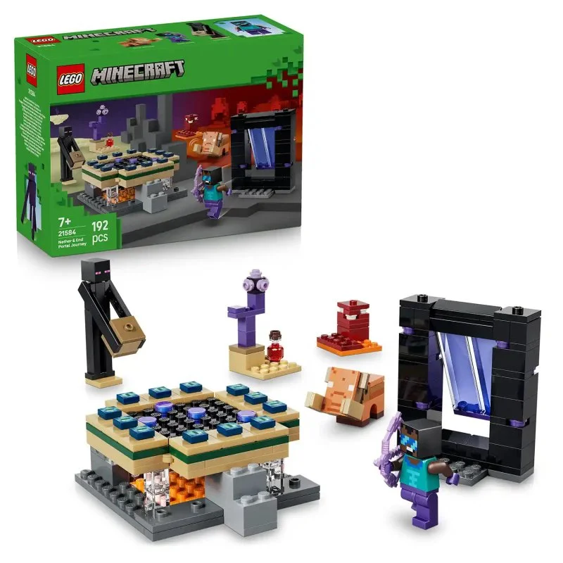 Minecraft® 21584 Cesta portálem do Netheru a Endu