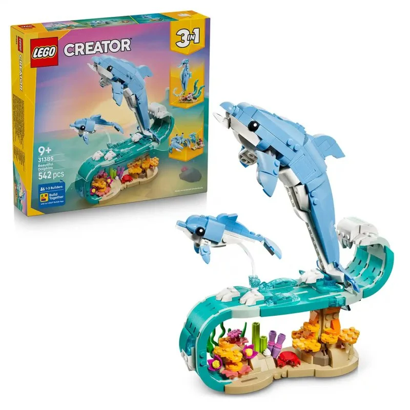 Creator 3 v 1 31385 Mořští živočichové: Krásní delfíni