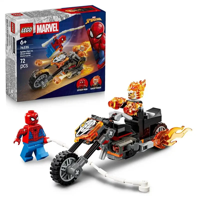 ǀ Marvel 76335 Spider-Man vs. Ghost Rider na motorce