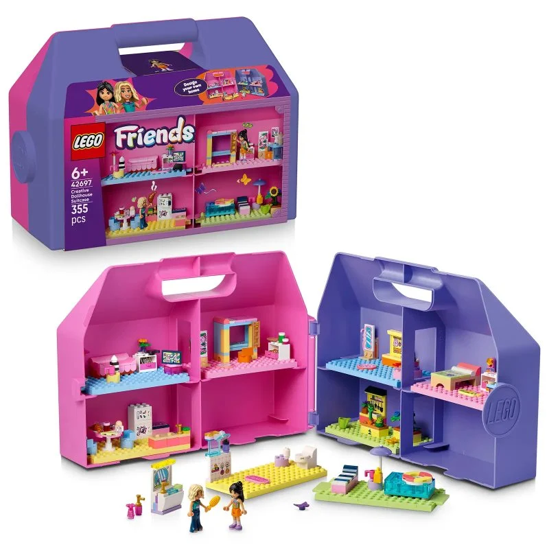 Friends 42697 Kreativní kufřík a domek pro panenky