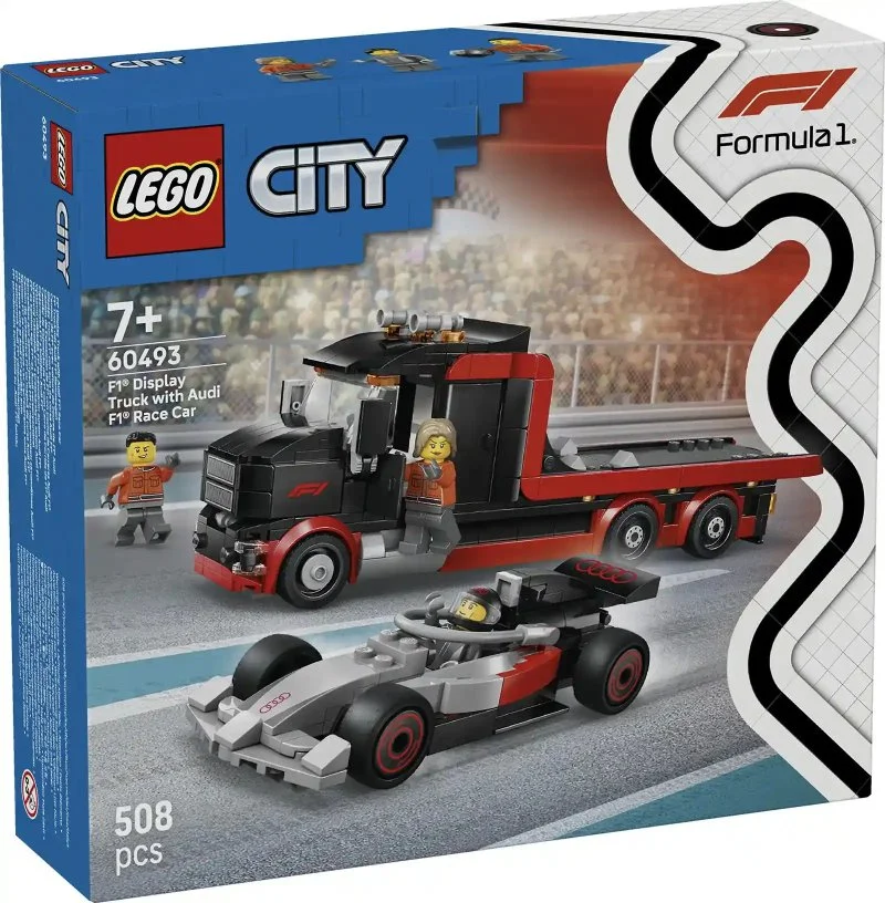 City 60493 Výstavní náklaďák F1® se závodním autem Audi F1®